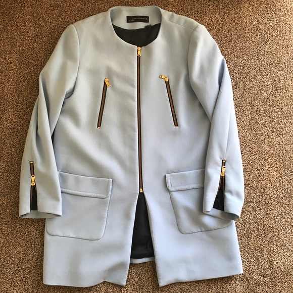 Zara Jackets & Blazers - Zara Light Blue Spring Jacket